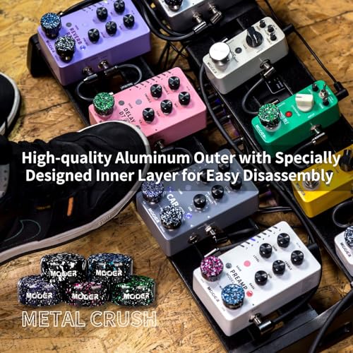 Image of MOOER Metal Crush FT-MRB05 Universe Series Colorful Metal Footswich Toppers for Guitar Effects Pedal, Bass Effects Pedal