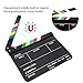 Film Action Clapperboard, Clear Sound Acrylic Director Clapperboard for Camera Photography for Video Production