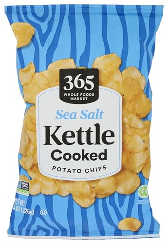 365 by Whole Foods Market, Sea salt Kettle Potato Chips, 8 OZ - image 1