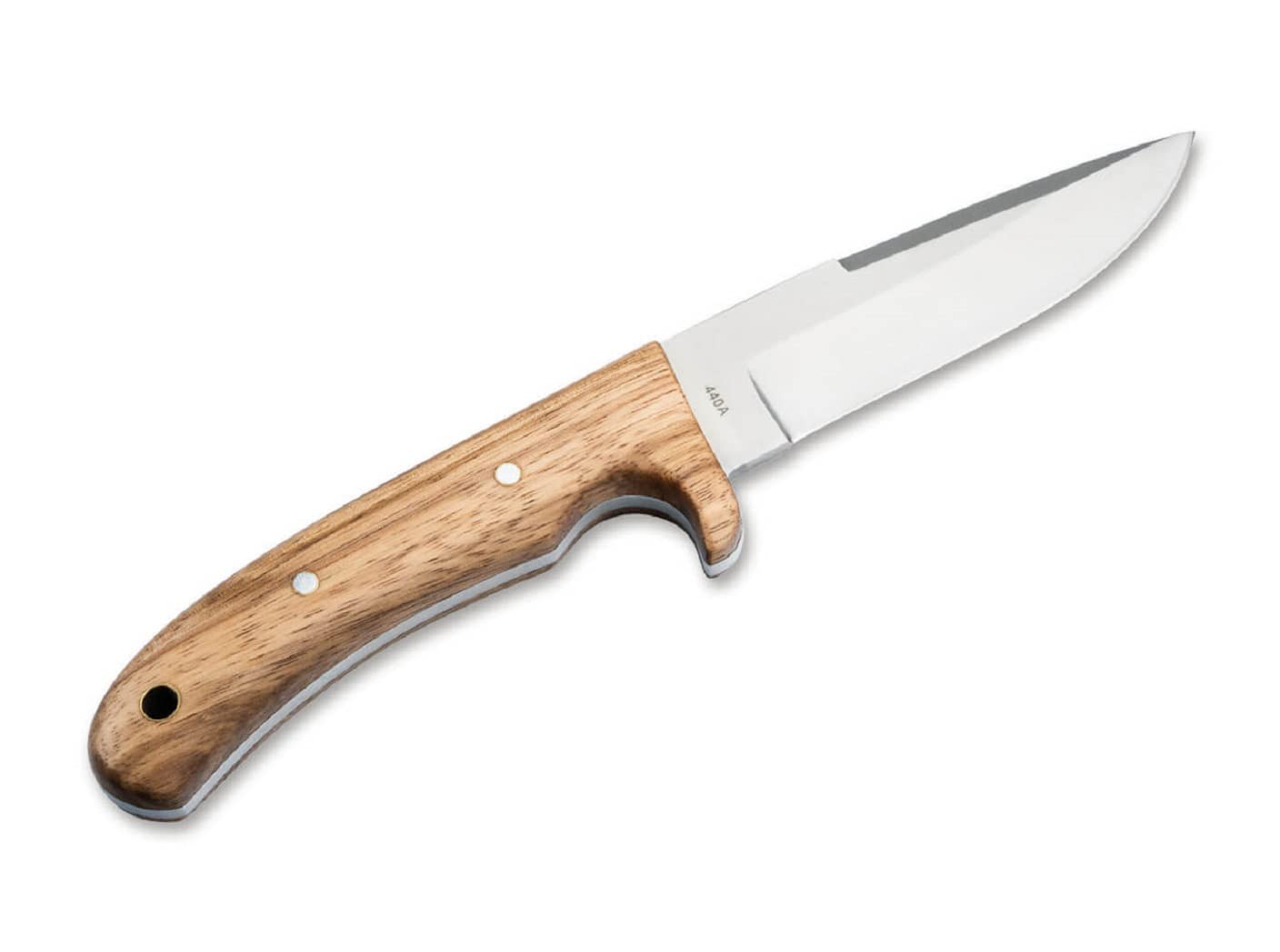 Böker Magnum Elk Hunter Zebrawood 02GL687 nóż stały, 440 A, drewno zebry, brązowy, długość ostrza: 10,10 cm