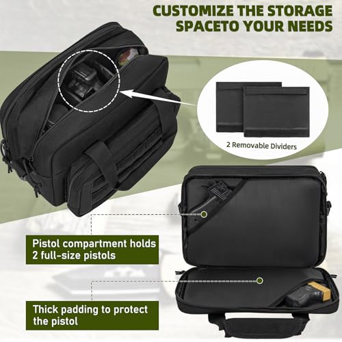 WELIDAY Tactical Pistol Range Bag