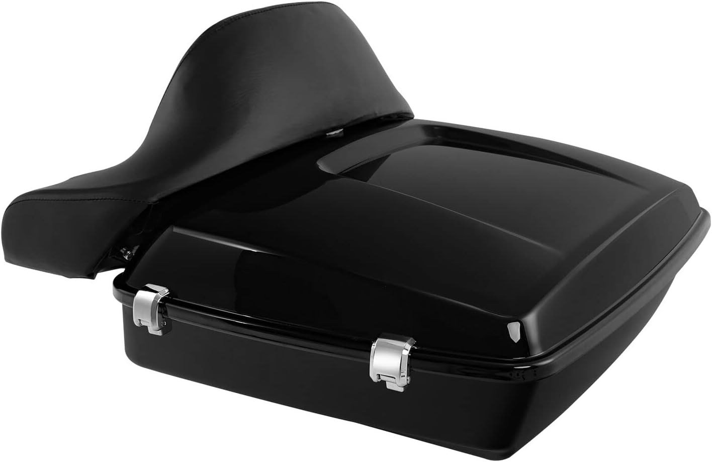 TCMT Chopped Motorcycle Trunk Box Wrap-around Backrest Two-Up Mounting Rack Fit For Harley Touring 1997-2008 Road King Road Street Electra Glide Pack