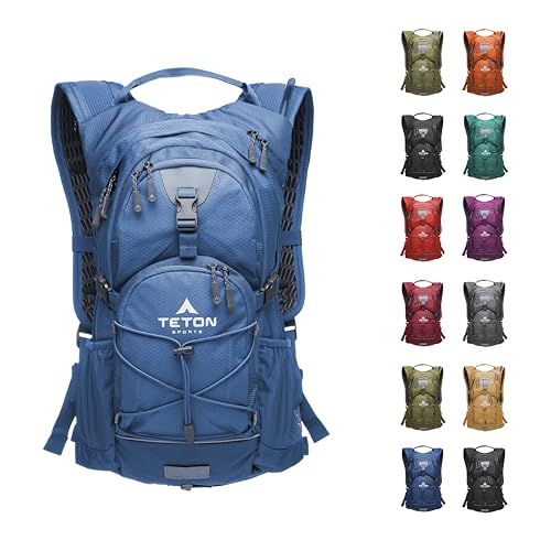 Teton Oasis Hydration Backpack – Lightweight Water Pack with Bladder for Hiking, Running, Cycling, Biking – 18L/22L Sizes – Sewn-in Rain Cover – Fits Men and Women