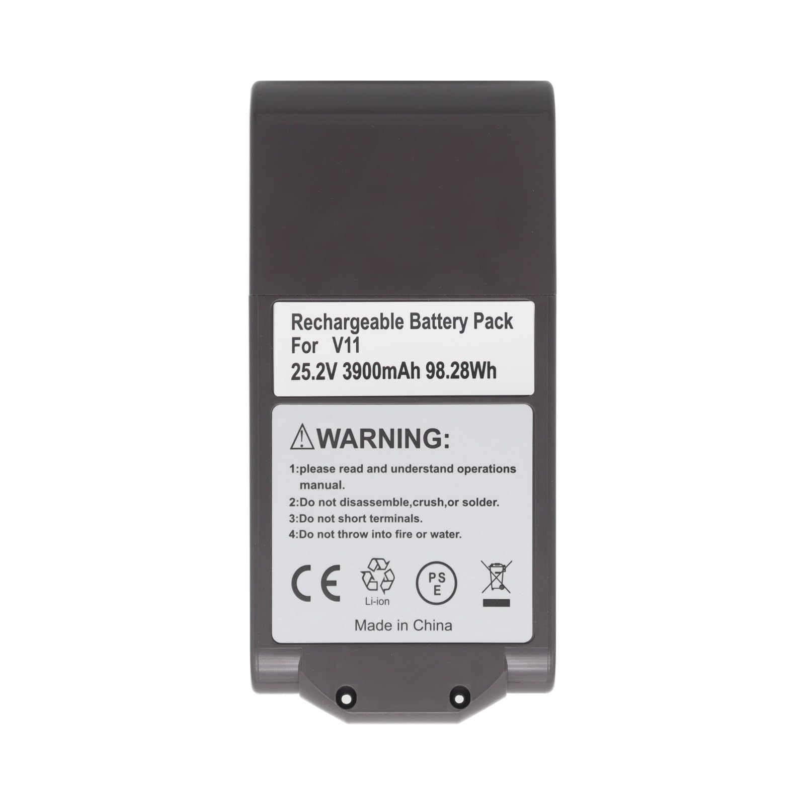 Batterie à visser pour aspirateur série V11 SV14 25,2 V 3900 mAh 970145-02 (ne convient pas au type V11)