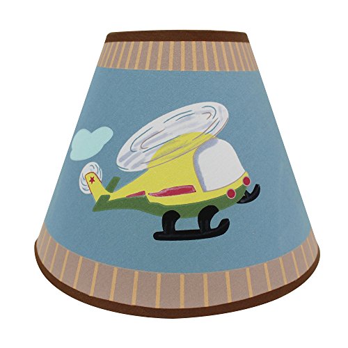 Fantasy Fields - Transportation Thematic Kids Table Lamp - Imagination Inspiring Hand Painted Details & Lead-Free Water-Based Paint for Kid's Bedroom - Red Truck,Multicolor - Thumbnail 7