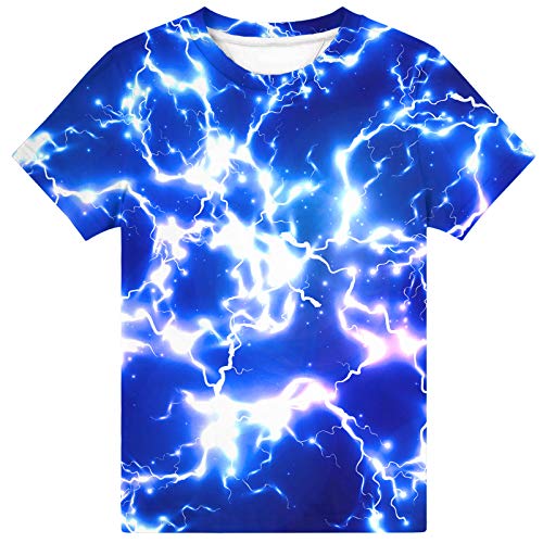 Image of Hgvoetty Boys Girls Graphic T-Shirts Kid 3D Casual Tops Tees for 6-16 Years | Youth Novelty Shirts, Bright Eye-Catching Design, Lightweight and Soft Material, Suit for Daily Sport, Party and School Wear