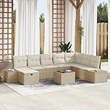 Dieses Outdoor-Ecksofa-Set kombiniert Stil und Komfort – ideal für jeden Garten oder Patio