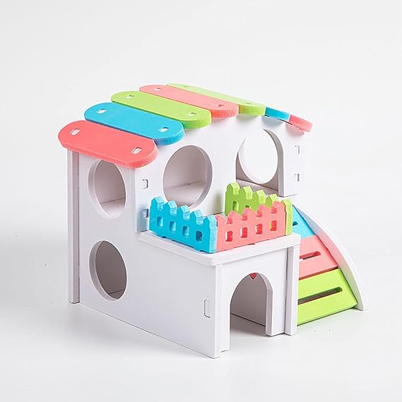 Hamster Villa Safe Small Animal Chew Toy for Gerbil Hedgehog Climbing Hamster Houses and Hideouts Small for Syrian Dwarf Hamsters