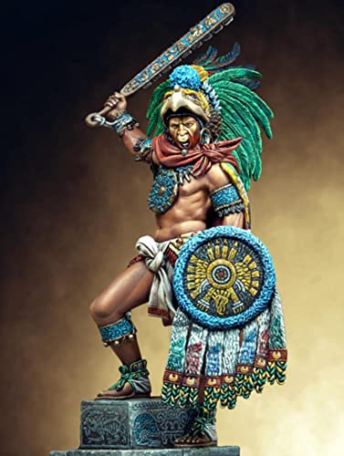 Figura de Resina para Montar Guerrero Azteca 1:24 miniatura 2