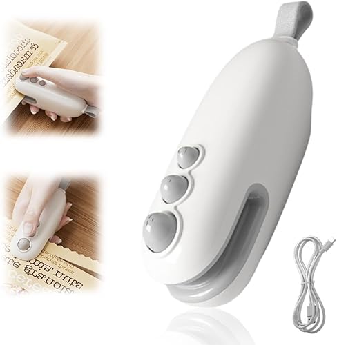 Mini sellador de bolsas, bolsa selladora de alimentos al vacío de mano 2025, mini sellador de bolsas 2 en 1 con cortador e imán, sellador de bolsas disponible en Yaxa Costa Rica