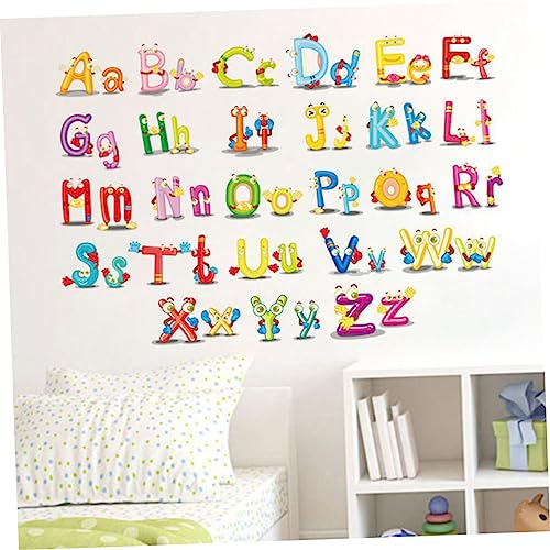 BETOOKY 26 Enfeites De Scrapbook Letras De Scrapbook Adesivos Papel De Parede Abc Decalque De Parede