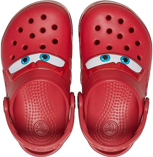 Crocs Crocband Cars Lightning McQueen Clogs, Light Up Shoes, Red, 1 US Unisex Little Kid | Image 7