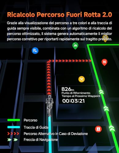 iGPSPORT BiNavi Compteur Velo sans Fil, 3,5" Tactile Fonction VO2, d'Analyse d'Entraînement, Enregistrement Continu, Détection de Mouvement, Commande Musicale et Caméra d'action, iClimb Pro, 35H - 4