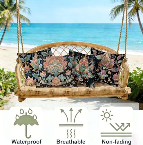 Cojines Exterior Impermeable Terciopelo Funda Cojin 55x55 Sofá Turquesa 5
