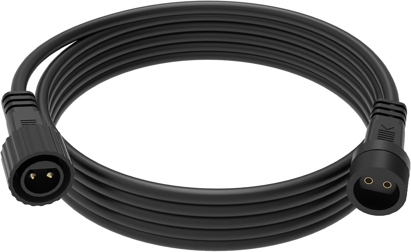 BOLWEO Extension Cord for String Lights 6ft Waterproof