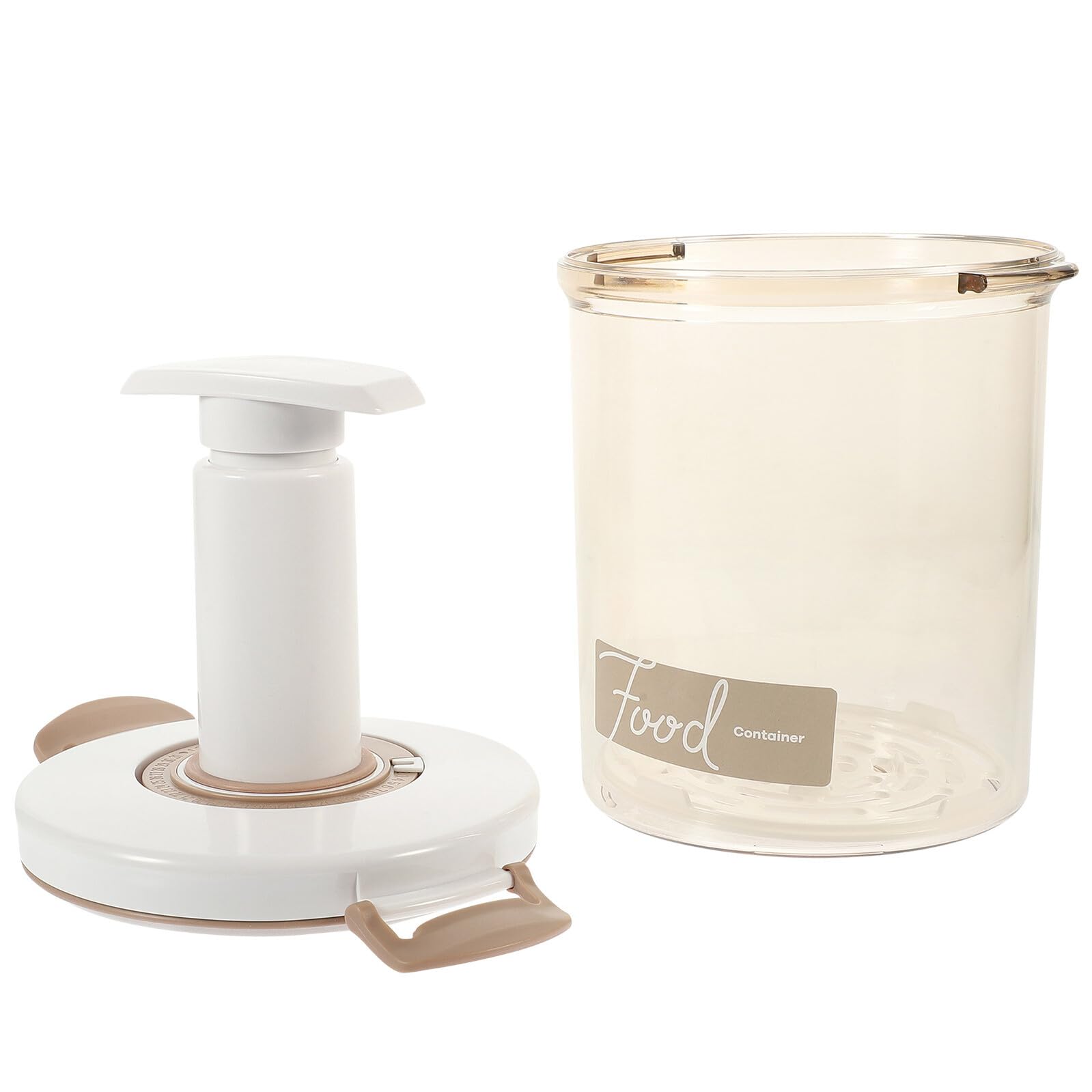 Contenitore Sottovuoto per Alimenti 1, 45l Beige in Plastico