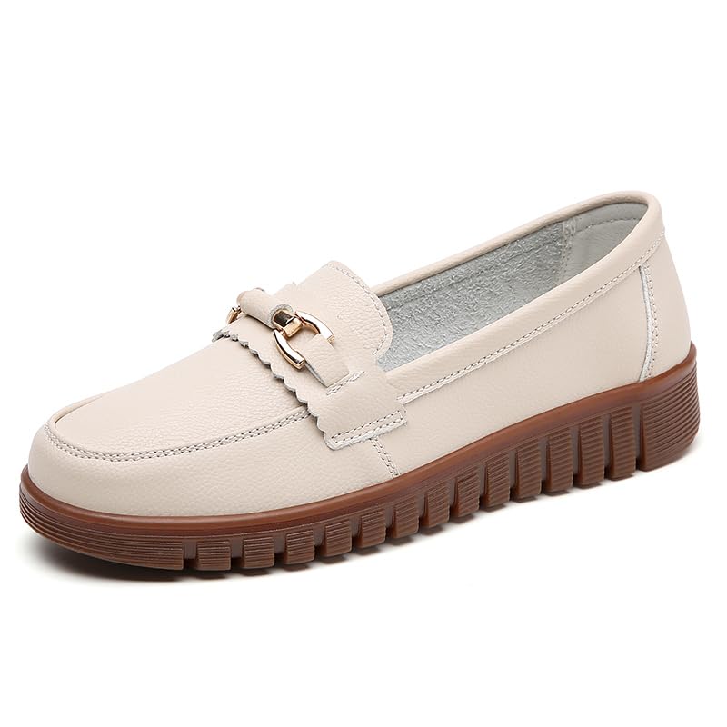 Image of Loafers for Women Business Casual Shoes Comfortable & Lightweight Round Toe Penny Dressy Slip On Work Flats