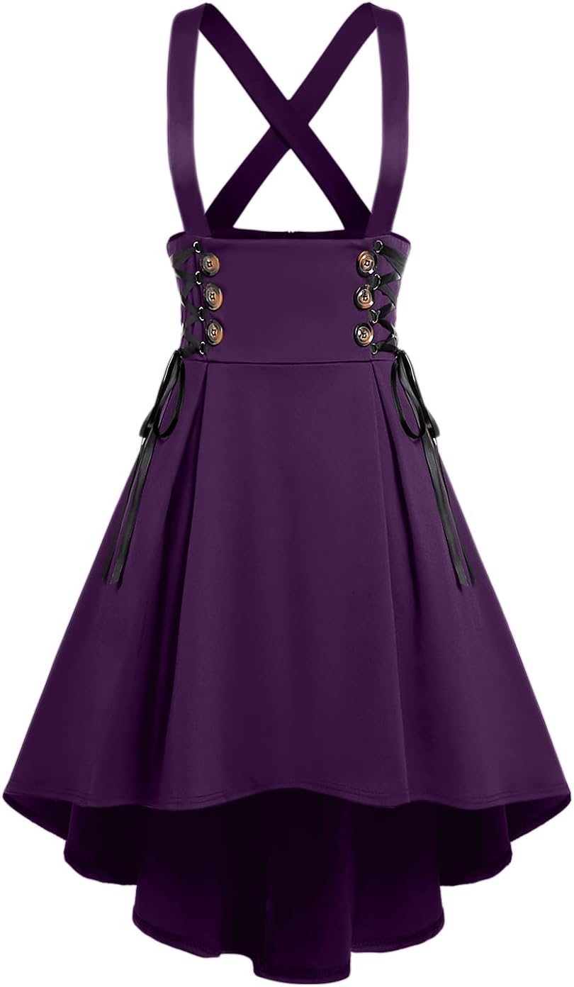 Rosegal Women's Plus Size Gothic Mini Skirt Plaid Zipper Mini A Line Skirt