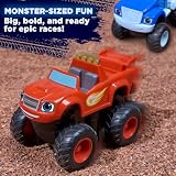 Blaze and Crusher Monster Turbo Truck Rechargeable 1:24 Racers Toy - Blaze and the Monster Machines Christmas & Birthday Gifts for Kids, Boys, and Girls 3-8