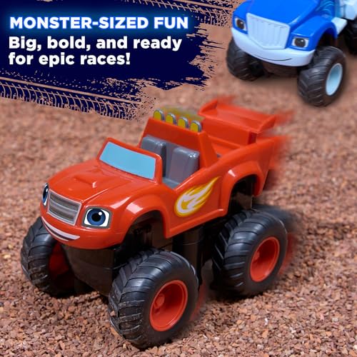 Blaze and Crusher Monster Turbo Truck Rechargeable 1:24 Racers Toy - Blaze and the Monster Machines Christmas & Birthday Gifts for Kids, Boys, and Girls 3-8