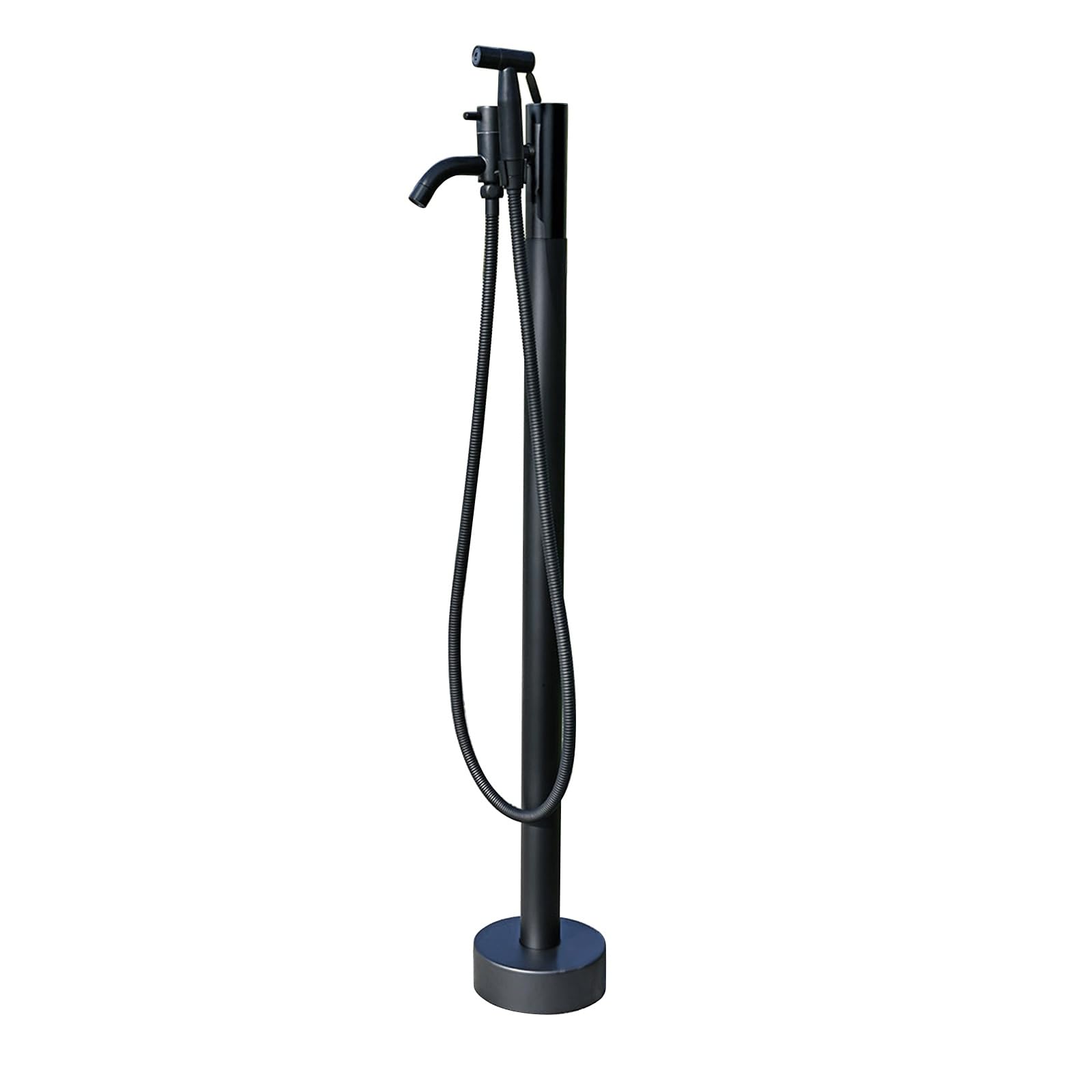 WOTZOV Outdoor Garden Faucet With Extender, 304 Stainless Steel Floor Mount Column With Spigot And Water Gun, Outdoor Antifreeze Tap Hydrant Water Feature Fountain