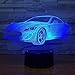 Produktbild CXZZV 3D Lampe Supersportwagen Nachtlicht Für Kinder Led Tischlampe Mit 7 Farbwechsel Schlafzimmer Nachttisch Dekoration Kinder Spielzeug Geschenk Für Weihnachten Geburtstag