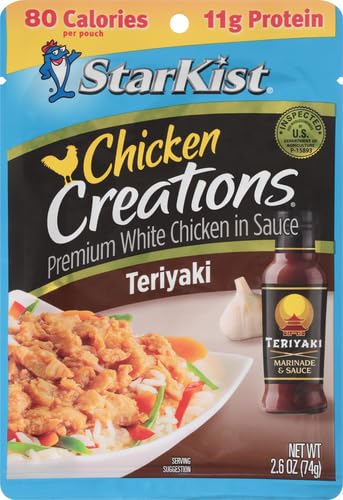 Image of StarKist Chicken Creations Teriyaki, Single Serve Pouch, 2.6 oz (Pack of 8)