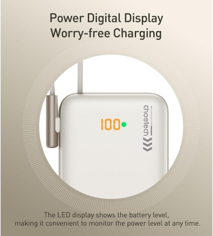 Choetech B735 Power Bank digital LED display