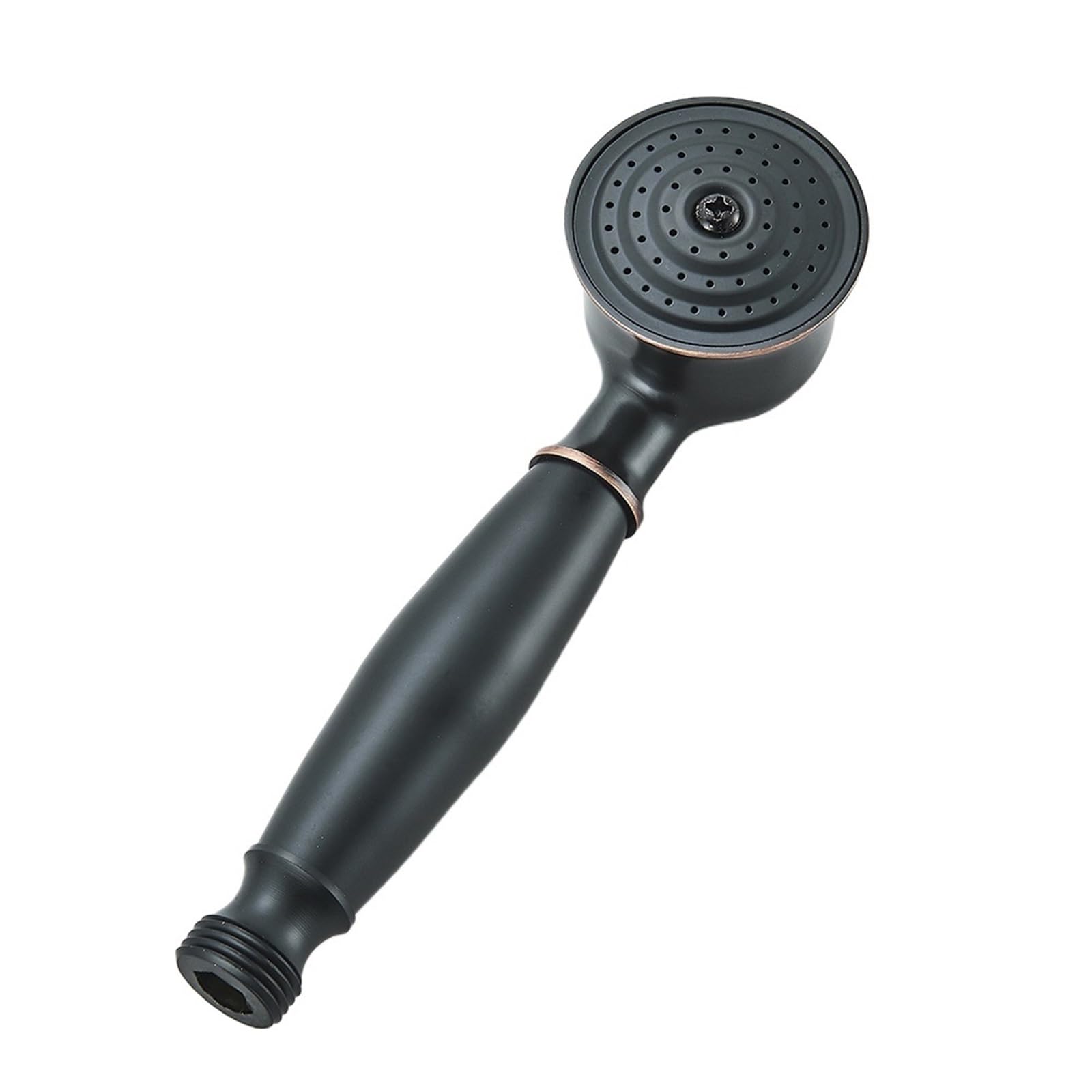 Shower Head Vintage Bathroom Shower Head Ceramic Brass Wall Mounted Bath Faucet Sprayer Hardware Accessory Hand Showerhead(Black A)