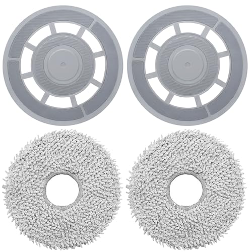 DianSung Paños de fregona con soporte de repuesto Accesorios para Roborock Q revo S, Q Revo, Q Revo Maxv, Q Revo Pro Robot Aspirador Placas de fregona Piezas de repuesto