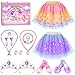 Princess Dress Up Shoes Set, Girls Dress Up Toys, Jewelry Boutique Crown Necklace Earrings Rings Bracelet, Princess Dresses Role Pretend Play Gifts Princess Toys for Girls Aged 3 4 5 6
