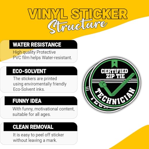 Autocollant en vinyle résistant : idée cadeau humour pour électricien et pro - 3