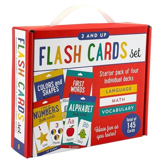 Flash Cards Value Pack - Set of 4 (Alphabet, First Words, Numbers, Colors & Shapes)