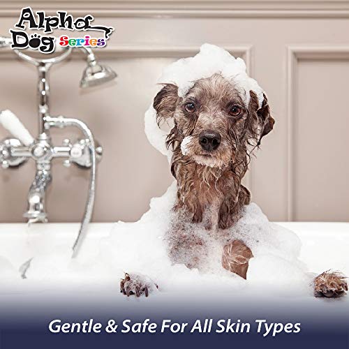 Alpha Dog Series Bright White Grooming Natural Dog Shampoo And Conditioner With Aloe Vera, Ph Balanced Shampoo For Dogs, Tear-Free, Moisturizing Dog Shampoo For Sensitive Skin - 26.4 Oz #TOP4
