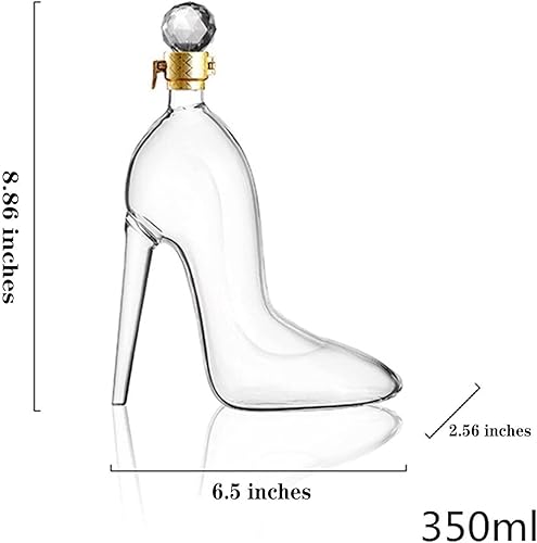 Miniatura 2 de Decantador de vino botella de cristal de tacón alto botella de vino de zapatos de tacón alto decantador de vidrio decantador de vino dispensador de