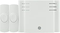 Vista 1 de Kit de timbre inalámbrico GE, timbre de puerta con 2 botones de presión para hogares, timbre de puerta con 8 melodías y 4 niveles de volumen, timbre