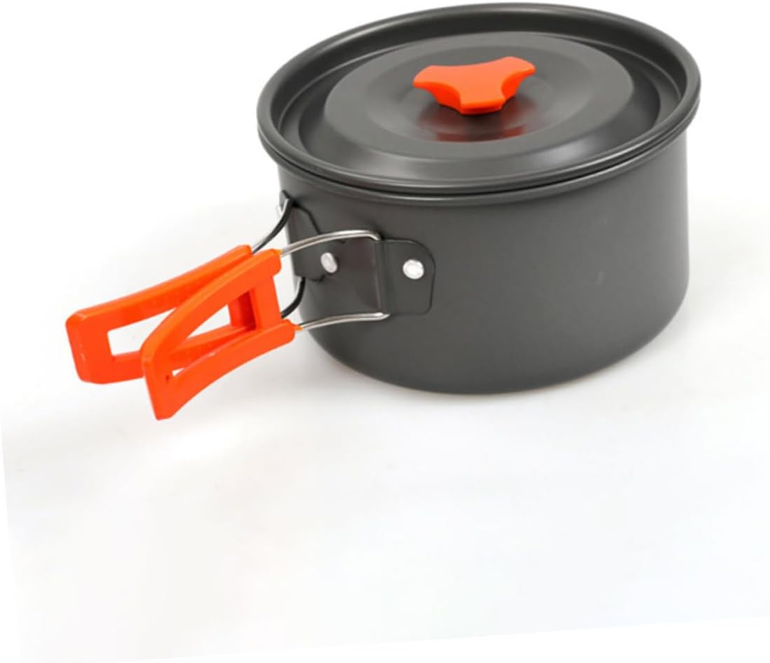 Mipcase Portable Outdoor Camping Cooking Pot Set Lightweight Aluminium Alloy Cookware Kettle for 2-3 People for Hiking Picnics and Camping Activities