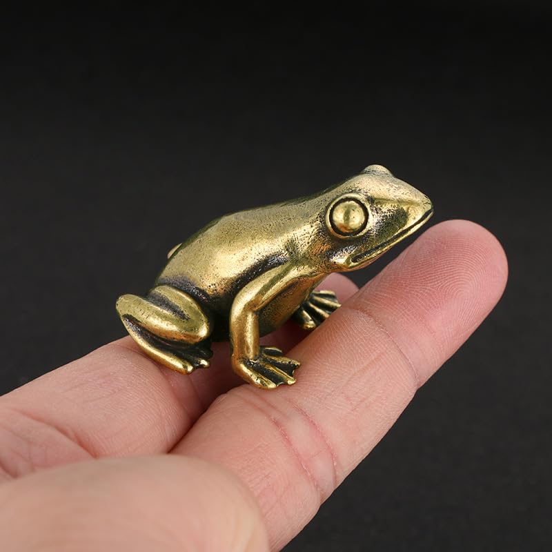 Toad study tea pet handicraft ornement crapaud grenouille bronze pour bureau