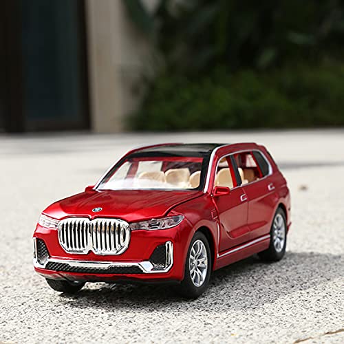 Sasasc Toy Cars For Boys Compatible For Bmw Toy Car X7 Diecast Suv Model Car Toys With Sound And Light Collectible Pull Back Metal Car For 3+ Year Old Kids (Red, 1:32) #TOP5