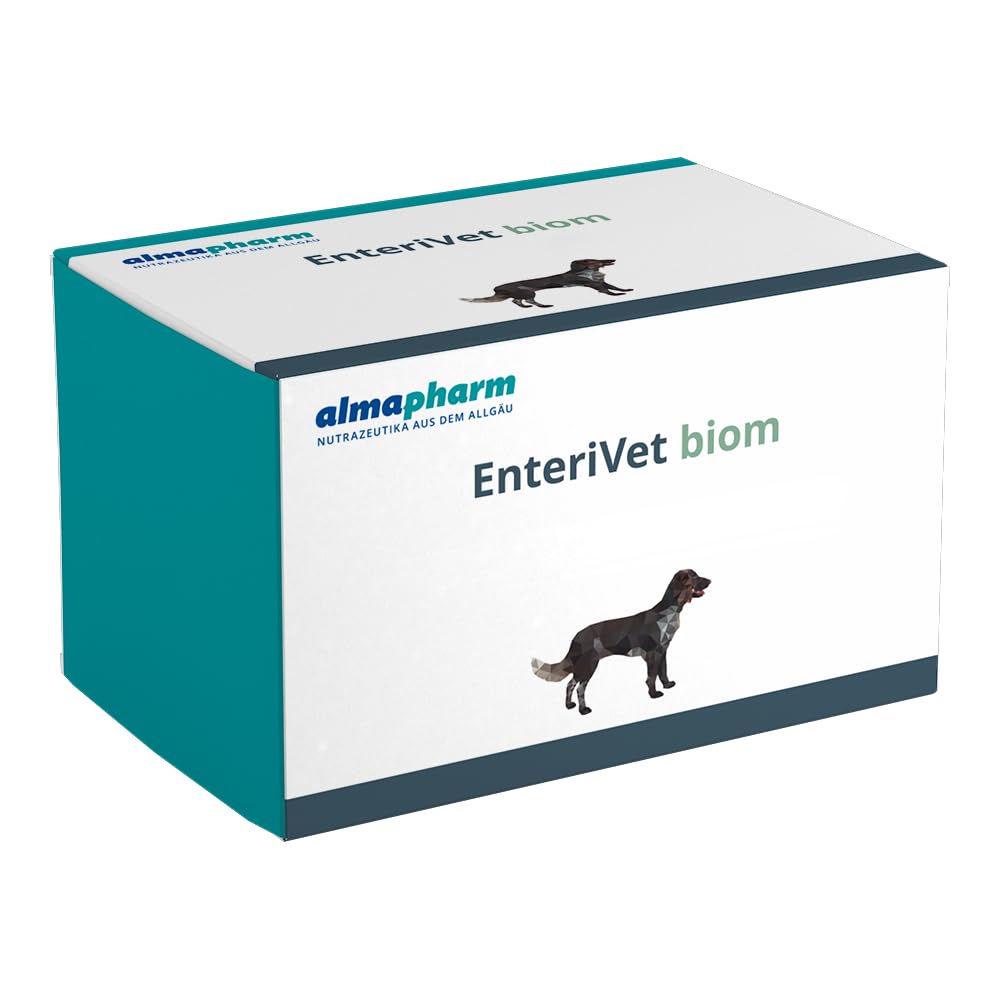 almapharm EnteriVet® Biom | 120 Tabletten | Diätergänzungsfuttermittel für Hunde | Zur Stabilisierung der Darmflora & der physiologischen Verdauung