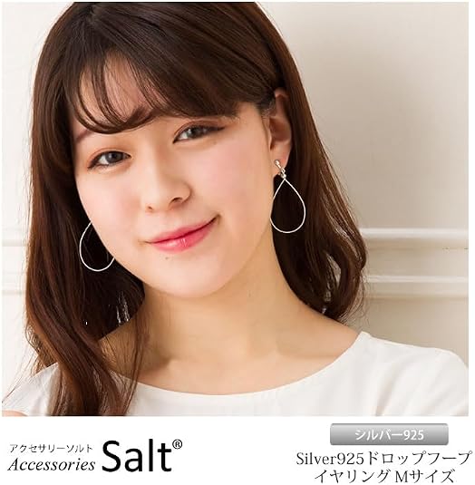 Amazon | K14GF ライン ツイスト イヤリング ゴールド 揺れる ねじり
