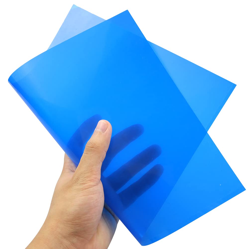 6-częściowy żel korekcyjny przezroczyste nakładki niebieski żel kolorowy filtr plastikowe arkusze do studia fotograficznego, stroboskopowa lampa wideo LED, 29,7 x 21 cm