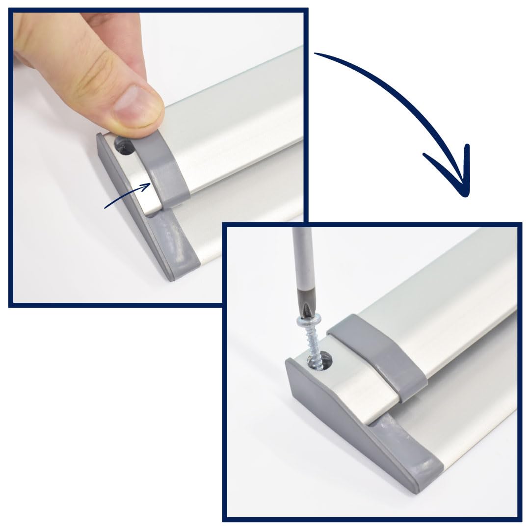 Danieli Store - Soporte para Pedidos para Restaurantes - Barra Porta Pedidos de Aluminio - Barra de Pared con Adhesivo (70 cm)