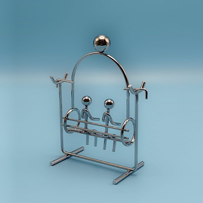 NOIAFZY 2pcs Swing Balance Ornament, Newtonian Physics Desktop Decor & Office Relaxation Toy