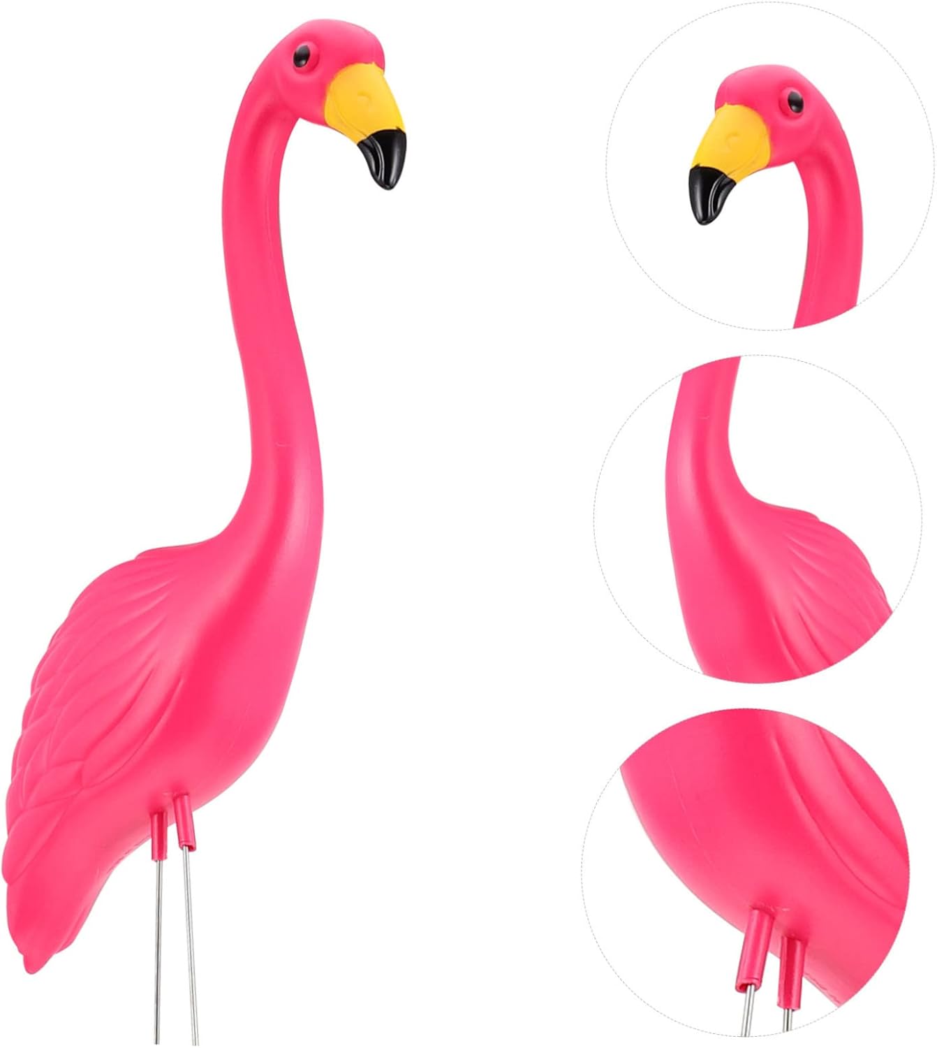Flamingo Decor Outdoor 2 Pack Flamingo Statue Stakes Garden Stake Decorations