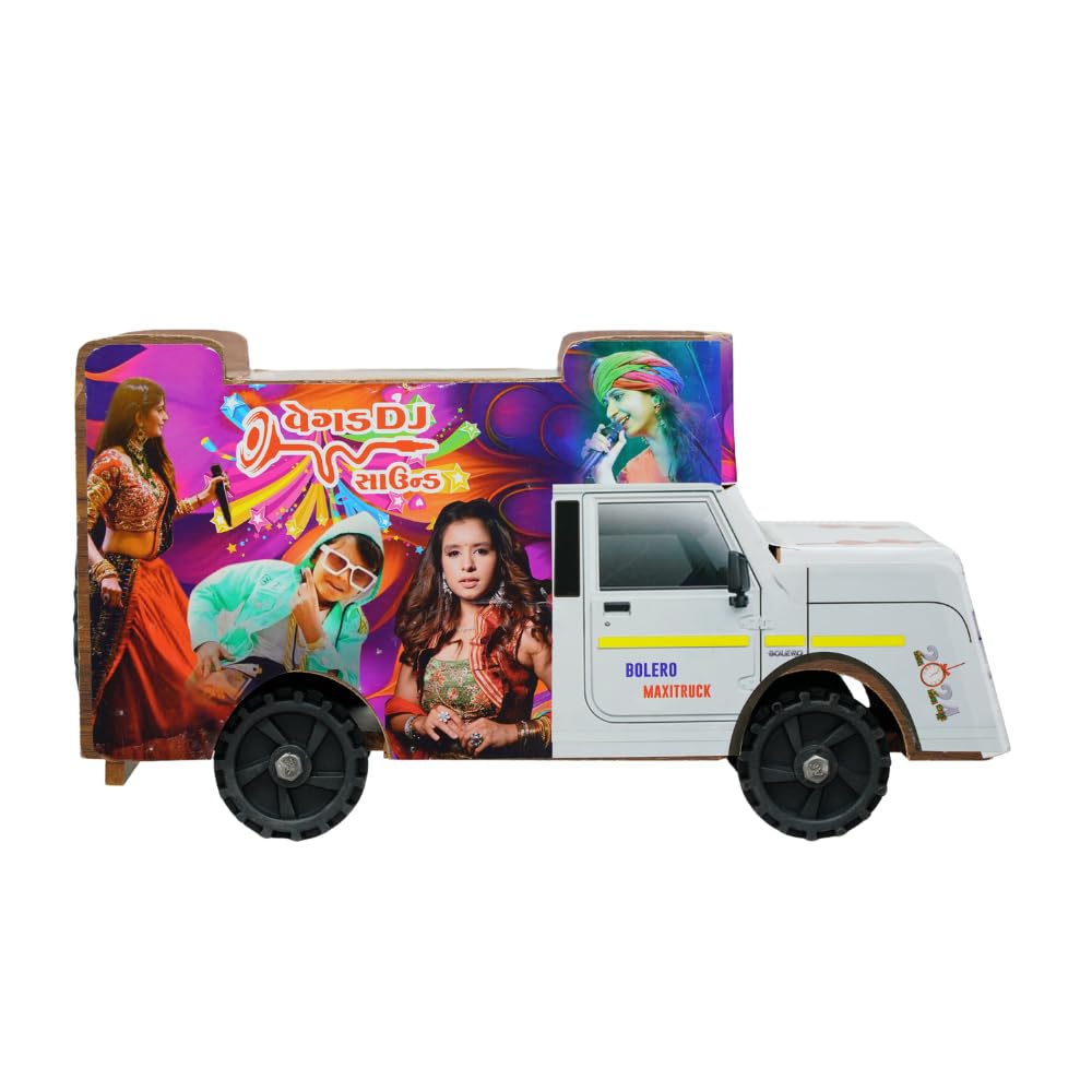 BIRDSSAVE DJ Pickup Toy Truck&Speakar with Multi LEDLight KidsFun with Endless Possidilities& Wooden Material with Bluetooth USB Support with Aux Cable (B0D5WKD88F) Amazon Price History, Amazon Price Tracker