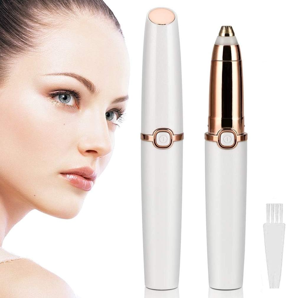 Eyebrow Hair Remover,Painless Trimmer for Women,Portable Eyebrow Hair Removal Razor with Light,Painless-Electric Eyebrow Trimmer Tool Without Battery (New Design)