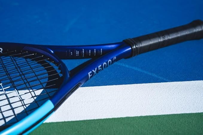 Raqueta de Tenis Dunlop FX 500 Junior 26 Pulgadas Violeta/Negro/Cian miniatura 4
