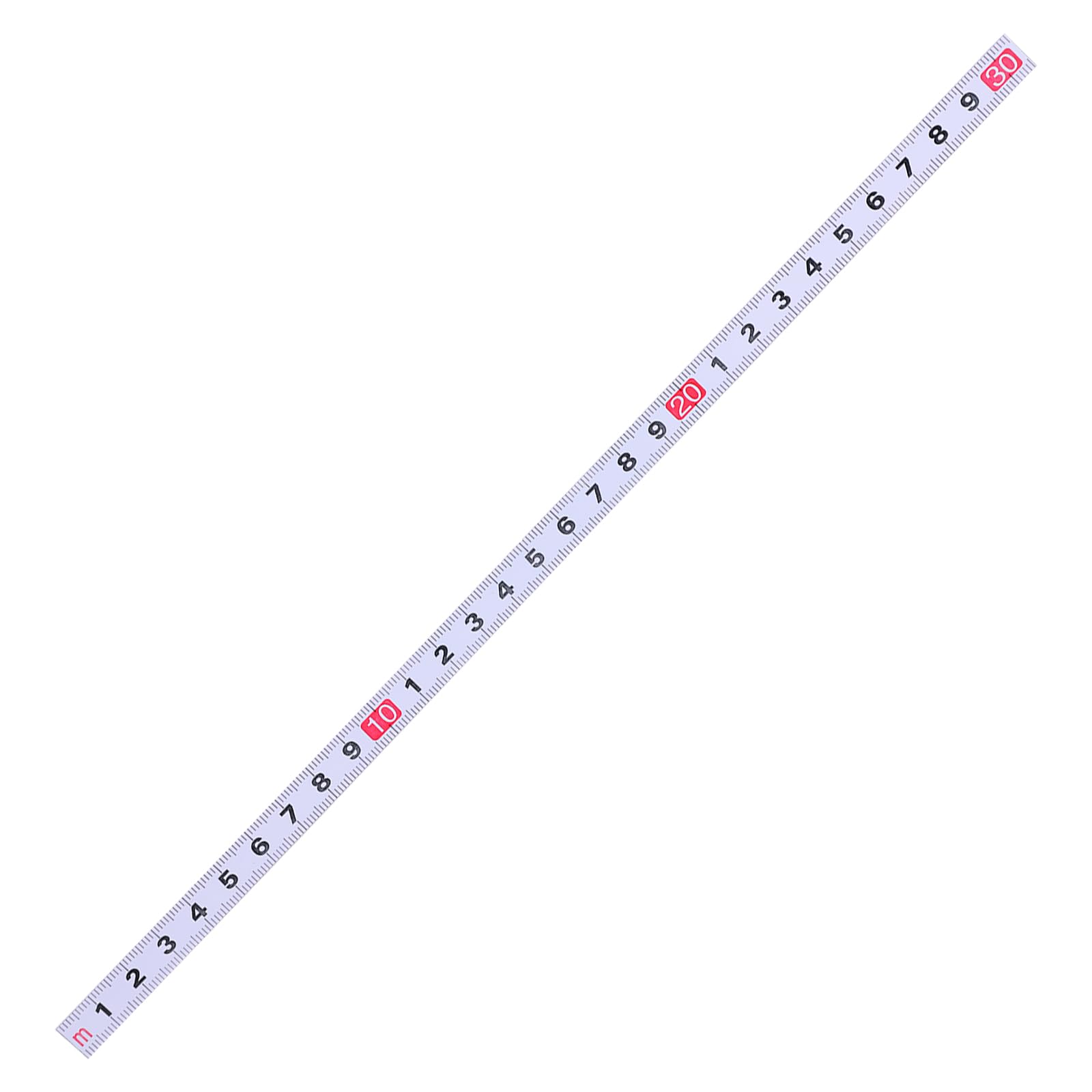 Precisions Measuring Tape 10mm Width Adhesive Backing Tape Measure for Stability in Educational & Environment Sticky Ruler
