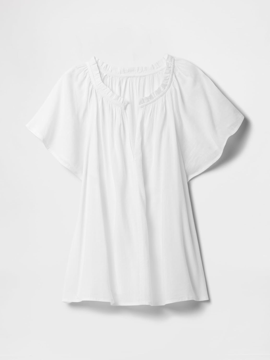 Gap Womens Short Sleeve Split Neck Top - Image 5